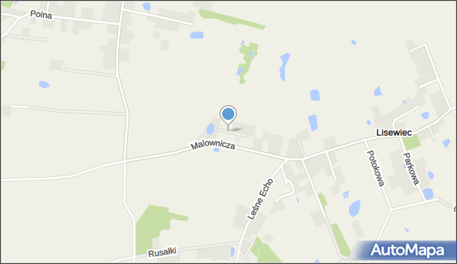 Lisewiec, Wichrowa, mapa Lisewiec