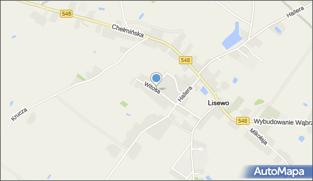 Lisewo powiat chełmiński, Witosa Wincentego, mapa Lisewo powiat chełmiński