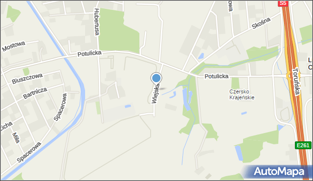 Lisi Ogon gmina Białe Błota, Wiejska, mapa Lisi Ogon gmina Białe Błota