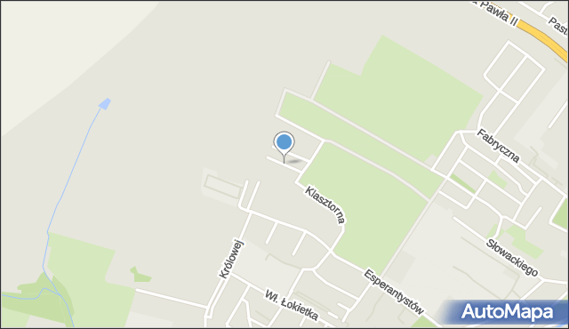 Lubań, Wiosenna, mapa Lubań