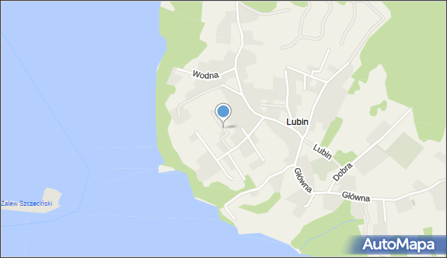 Lubin gmina Międzyzdroje, Wikingów, mapa Lubin gmina Międzyzdroje