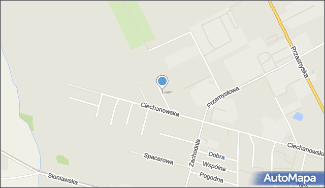 Maków Mazowiecki, Wiosenna, mapa Maków Mazowiecki