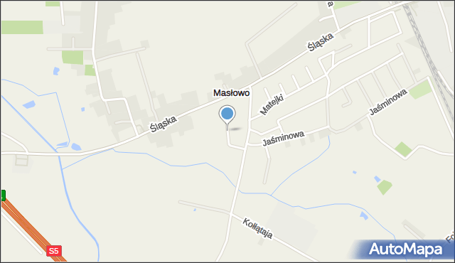 Masłowo gmina Rawicz, Witkacego Stanisława, mapa Masłowo gmina Rawicz