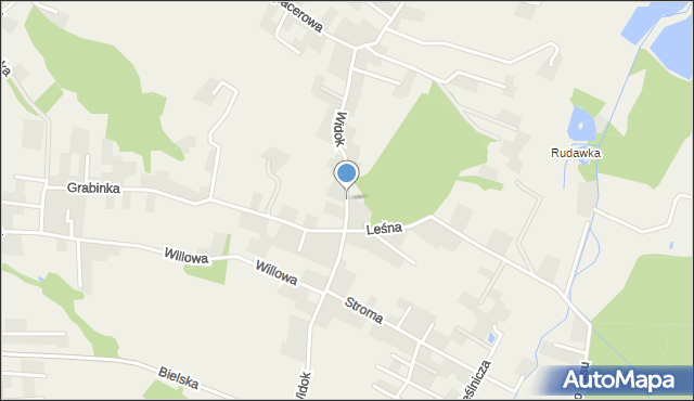 Międzyrzecze Górne, Widok, mapa Międzyrzecze Górne