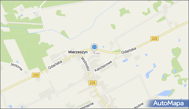 Mierzeszyn, Wichrowe Wzgórze, mapa Mierzeszyn