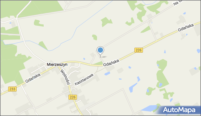 Mierzeszyn, Widokowa, mapa Mierzeszyn