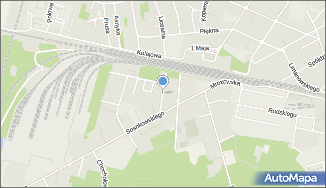 Mińsk Mazowiecki, Widok, mapa Mińsk Mazowiecki
