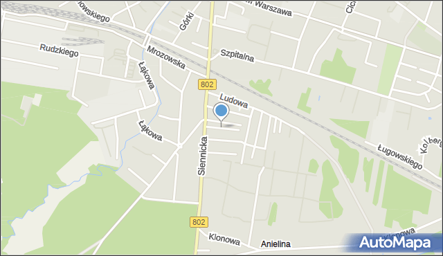 Mińsk Mazowiecki, Wieniawskiego Henryka, mapa Mińsk Mazowiecki