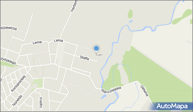 Namysłów, Witkiewicza Stanisława Ignacego, mapa Namysłów