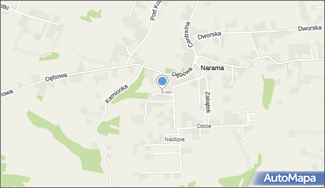 Narama, Widokowa, mapa Narama