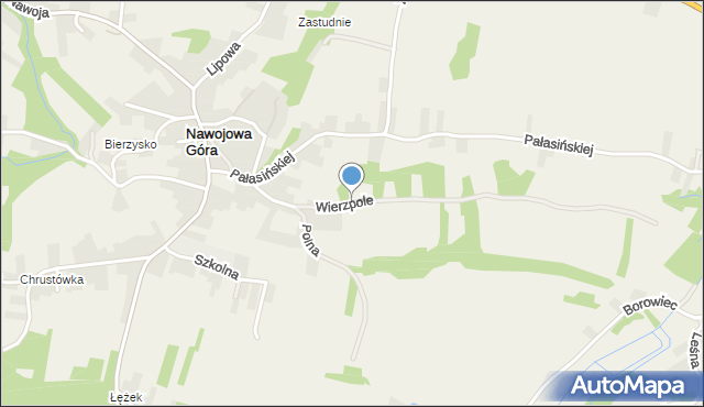 Nawojowa Góra, Wierzpole, mapa Nawojowa Góra