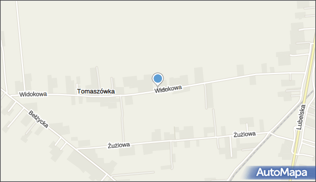 Niedrzwica Duża, Widokowa, mapa Niedrzwica Duża