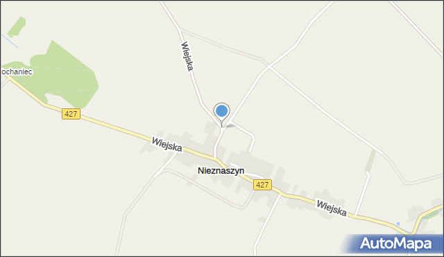 Nieznaszyn, Wiejska, mapa Nieznaszyn