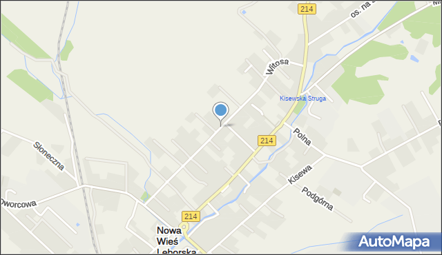 Nowa Wieś Lęborska, Witosa Wincentego, mapa Nowa Wieś Lęborska