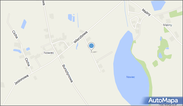 Nowieczek, Wiklinowa, mapa Nowieczek
