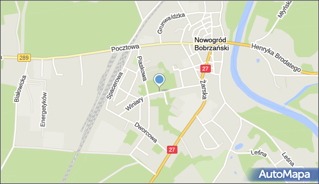Nowogród Bobrzański, Winiary, mapa Nowogród Bobrzański