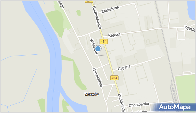 Opole, Wiśniowa, mapa Opola