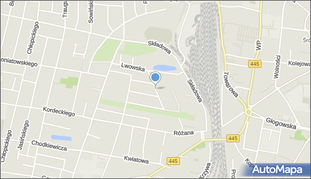 Ostrów Wielkopolski, Wileńska, mapa Ostrów Wielkopolski