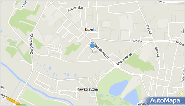 Ostrowiec Świętokrzyski, Widok, mapa Ostrowiec Świętokrzyski