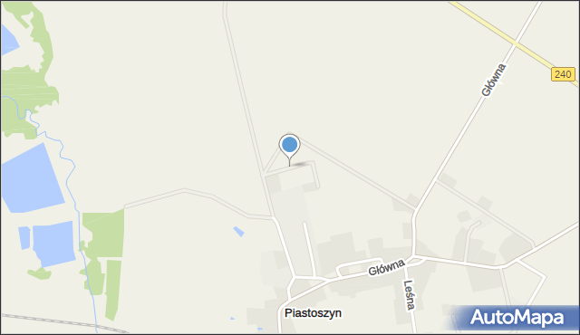 Piastoszyn, Widokowa, mapa Piastoszyn