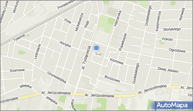 Piastów powiat pruszkowski, Wierzbowa, mapa Piastów powiat pruszkowski