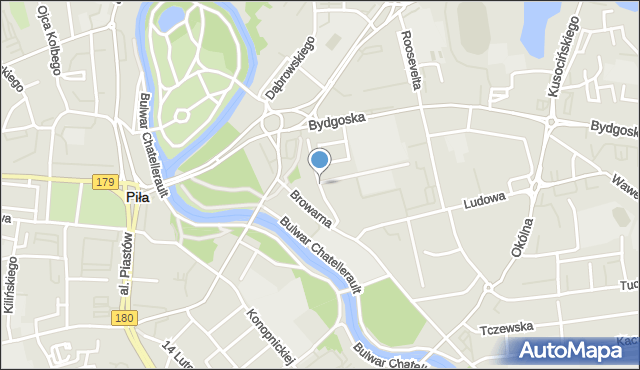 Piła, Witosa Wincentego, mapa Piły