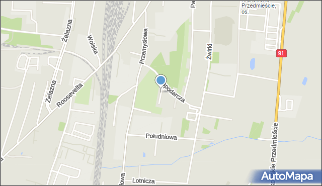 Piotrków Trybunalski, Wiśniowa, mapa Piotrków Trybunalski