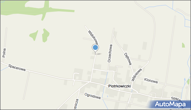 Piotrkowiczki, Widokowa, mapa Piotrkowiczki