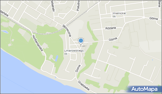 Płock, Wiślana, mapa Płock