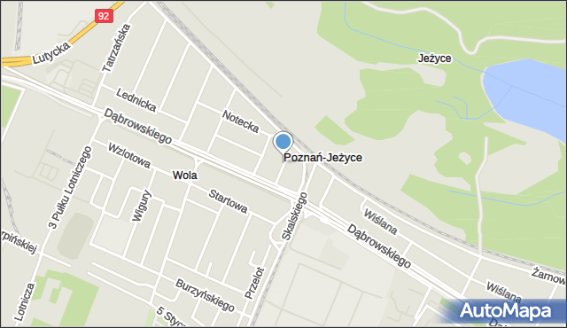 Poznań, Wisłocka, mapa Poznania