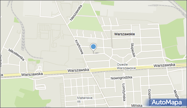 Poznań, Witkowska, mapa Poznania