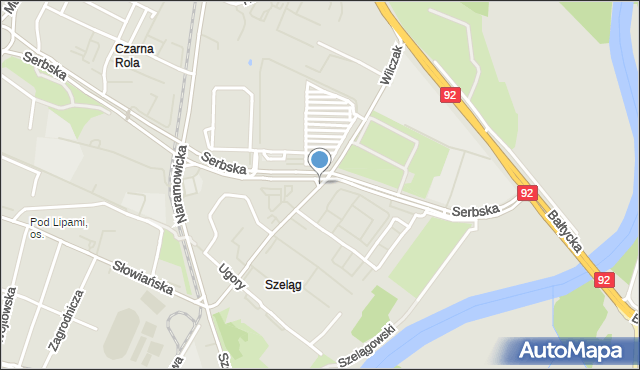 Poznań, Wilczak, mapa Poznania