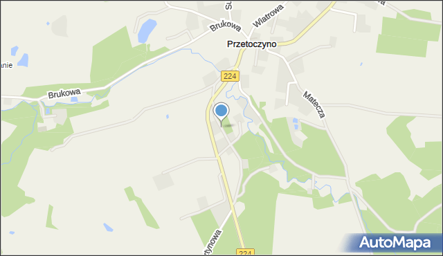 Przetoczyno, Wielkopolska, mapa Przetoczyno