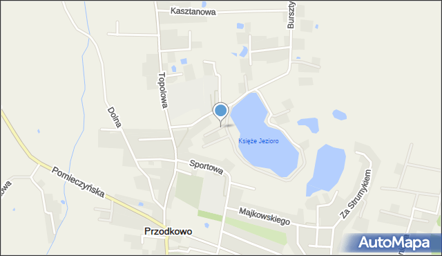 Przodkowo, Widokowa, mapa Przodkowo