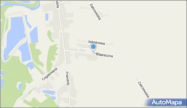 Przyprostynia, Wiatraczna, mapa Przyprostynia