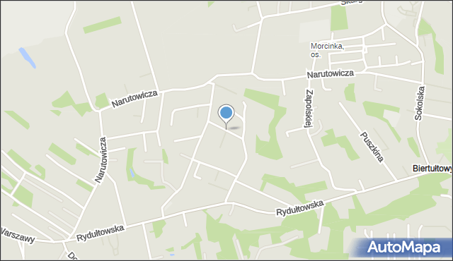 Radlin powiat wodzisławski, Wiosenna, mapa Radlin powiat wodzisławski