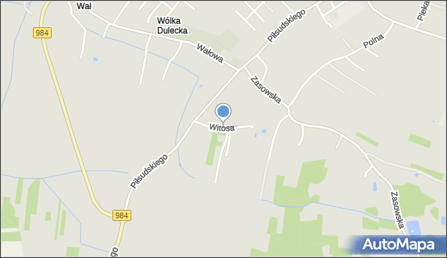 Radomyśl Wielki, Witosa Wincentego, mapa Radomyśl Wielki