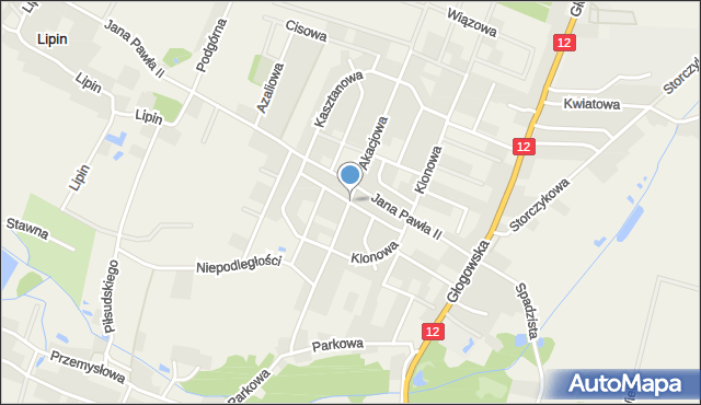 Radwanice powiat polkowicki, Wierzbowa, mapa Radwanice powiat polkowicki
