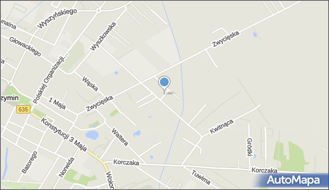 Radzymin powiat wołomiński, Wiśniowa, mapa Radzymin powiat wołomiński