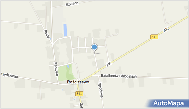 Rościszewo powiat sierpecki, Witosa Wincentego, mapa Rościszewo powiat sierpecki
