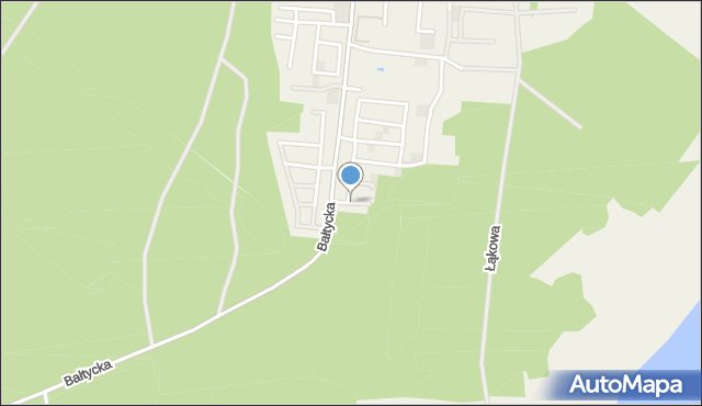 Rowy gmina Ustka, Wiązowa, mapa Rowy gmina Ustka