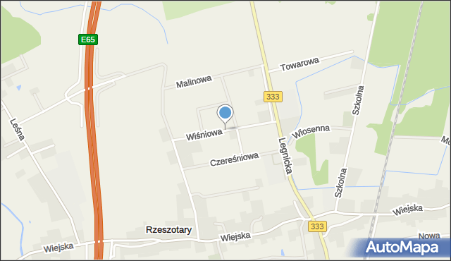 Rzeszotary gmina Miłkowice, Wiśniowa, mapa Rzeszotary gmina Miłkowice