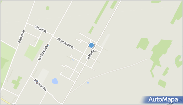 Sanniki powiat gostyniński, Witosa Wincentego, mapa Sanniki powiat gostyniński