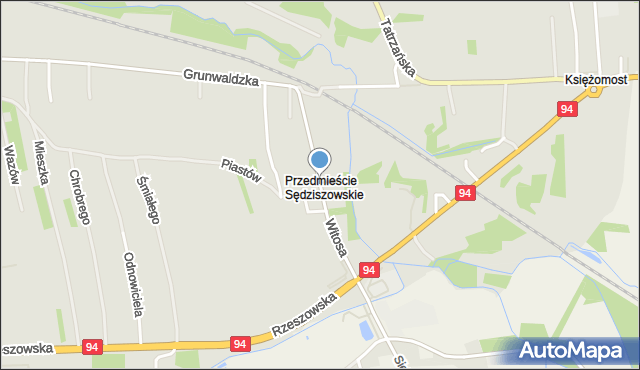 Sędziszów Małopolski, Witosa Wincentego, mapa Sędziszów Małopolski