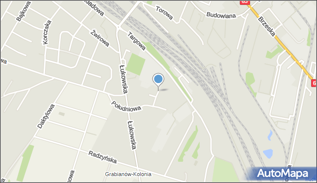 Siedlce, Witosa Wincentego, mapa Siedlce