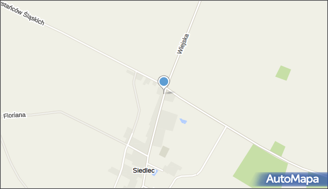 Siedlec gmina Izbicko, Wiejska, mapa Siedlec gmina Izbicko