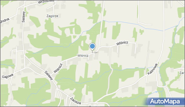 Siepraw, Wiśnicz, mapa Siepraw