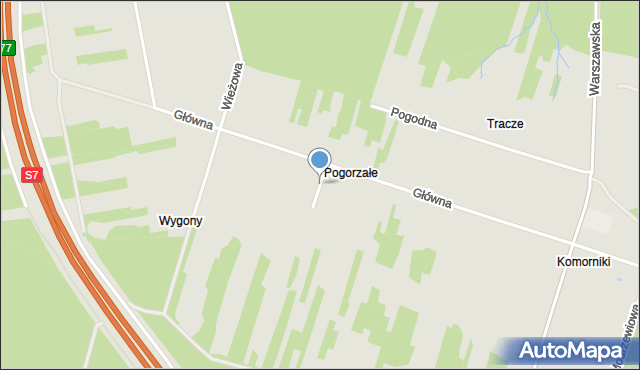 Skarżysko-Kamienna, Widokowa, mapa Skarżysko-Kamienna