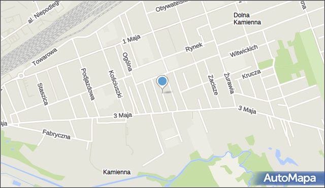 Skarżysko-Kamienna, Wiśniowa, mapa Skarżysko-Kamienna