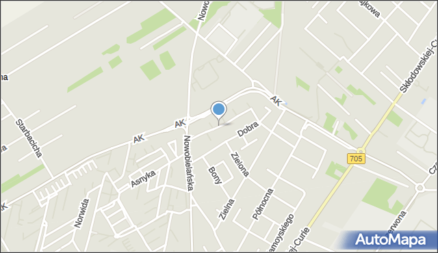 Skierniewice, Witkacego Stanisława, mapa Skierniewic